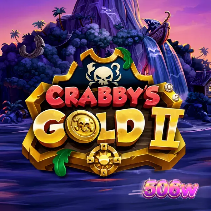 Interface do jogo de slot Crabby’s Gold 2 com tema pirata