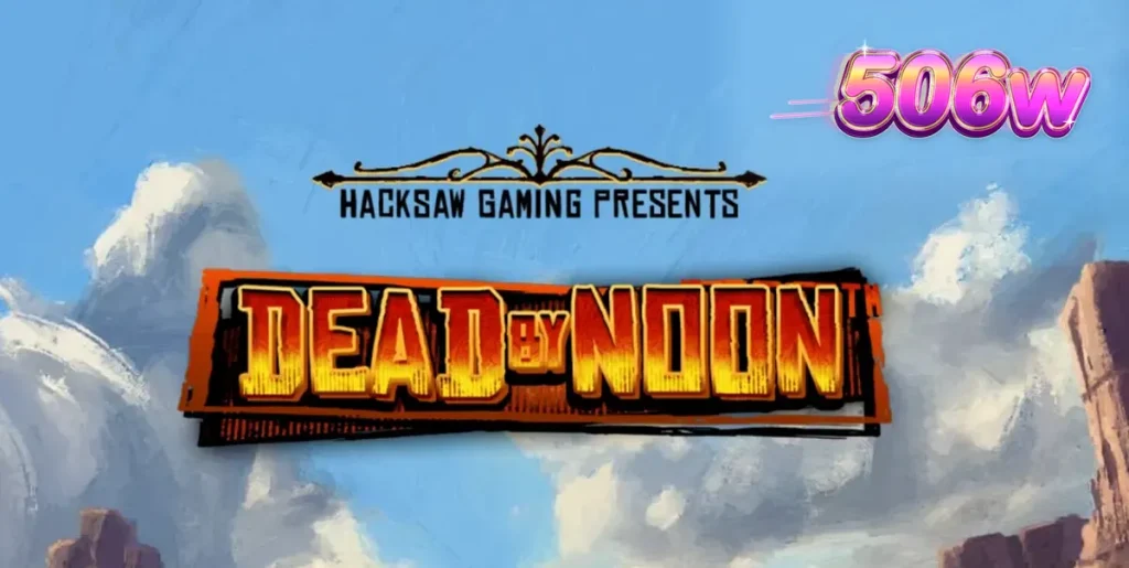 Cena de duelo no Velho Oeste com elementos temáticos do slot Dead by Noon